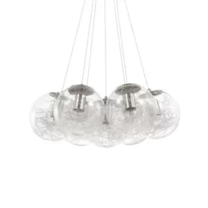 Mapa 7 Light Cluster Ceiling Pendant Nickel