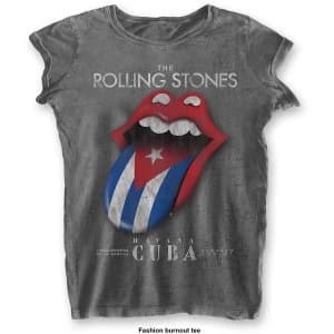The Rolling Stones - Havana Cuba Ladies XX-Large T-Shirt - Grey