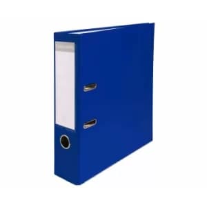 Exacompta Lever Arch File A4 S80mm 2 Rings, Card/PP, Blue, Pack of 20