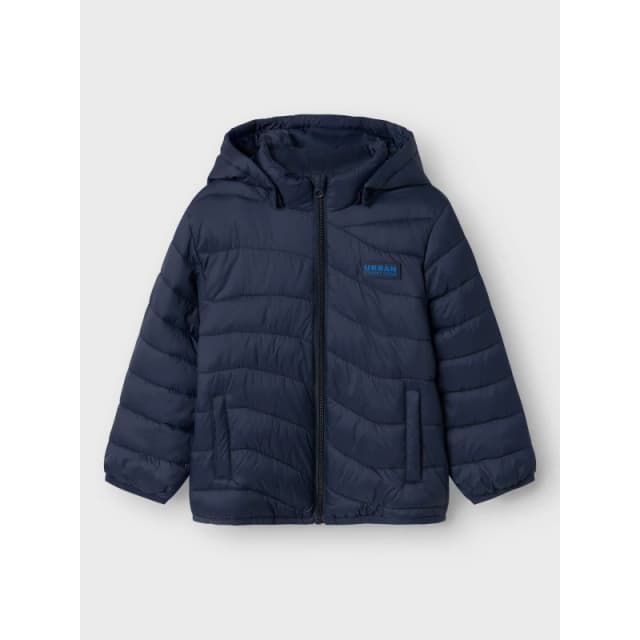 Name It Kids Monay Padded Hooded Short Puffer Jacket Dark Sapphire male 3 Years
