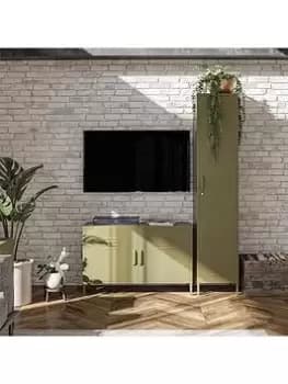 Queer Eye Bradford 2 Door Metal Accent Cabinet - Green