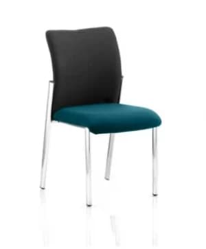 Academy Black Fabric Back Bespoke Colour Seat Without Arms Teal