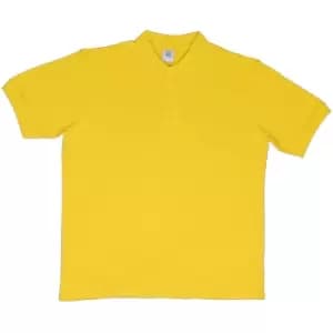 SG Mens Ring-Spun Cotton Short Sleeve Polo Shirt (2XL) (Yellow)