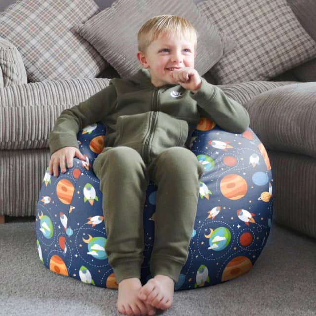 rucomfy Beanbags rucomfy Outer Space Kids Bean Bag Chair - Comfortable Seating for Kids Multicolor Unisex