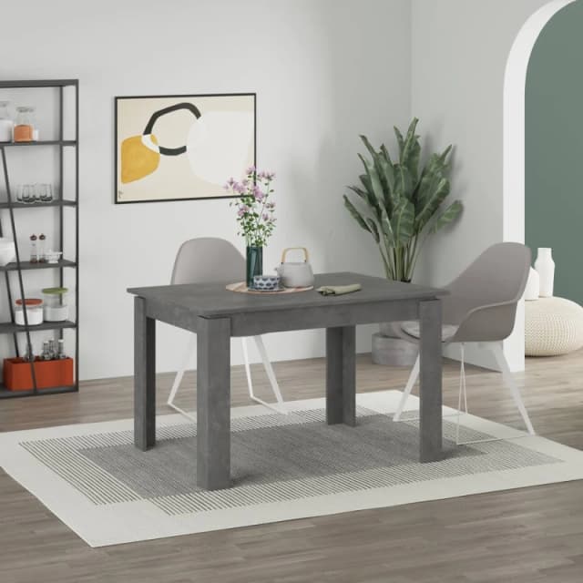 Decortie Tolmen' Extendable Dining Table 120cm 4 Seater in Mid Grey Size: 2 Pack Mid Grey Unisex 2 Pack