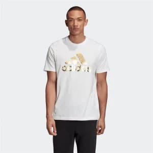 adidas Mens Universal Foil Graphic T-Shirt - White