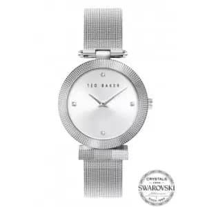 Ted Baker Ladies Bow Stainless Steel Silver Tone Watch BKPBWF007