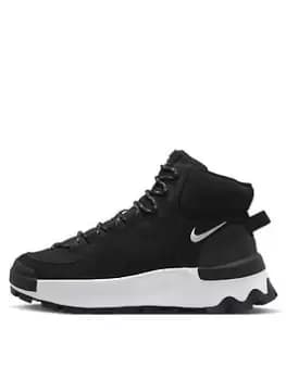 Nike Classic City Boot - Black/White, Size 5, Women