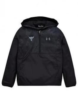 Urban Armor Gear Boys Childrens Project Rock Sack Pack Jacket - Black/Grey Size M 9-10 Years