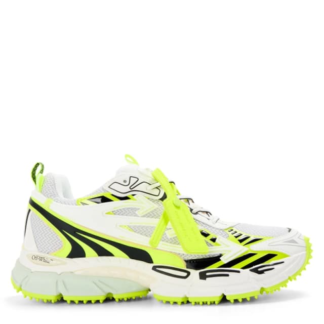 Off White Mens Be Right Back Low-Top Trainers Wht/Yellow Fluo male 6 (39)