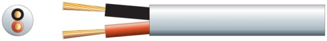 Mercury 100m White 100V Heavy Duty Insulated Line Speaker Cable 2 x 1.15m 7.8mm 15A CAB221952
