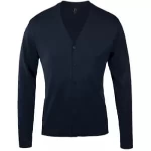 SOLS Mens Golden V Neck Cardigan (XL) (Navy)