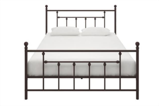 Dorel Manila Metal Bed Bronze King, Gold 3236238UK