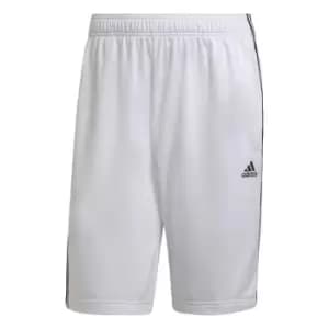 adidas Essentials Warm-Up 3-Stripes Shorts Mens - White