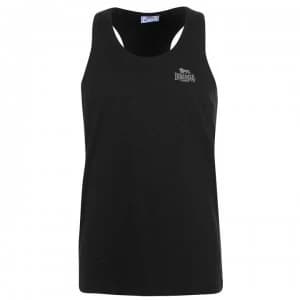 Lonsdale Muscle Vest Mens - Black