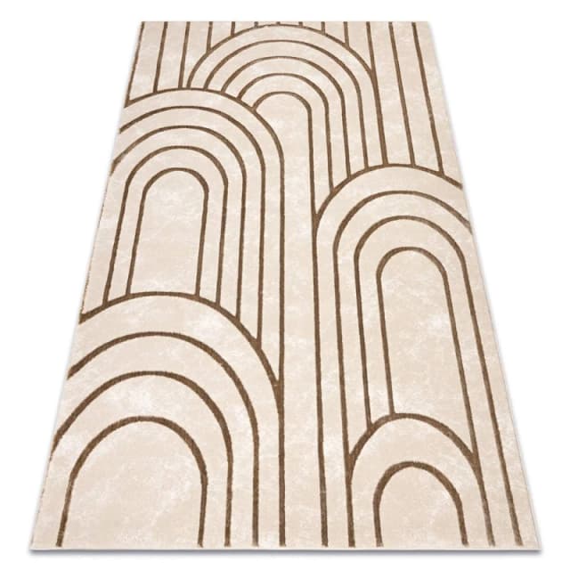 RugsX Carpet Allure 5756 Geometric - Structural, Stylish, Glamour Beige 80X150 Cm