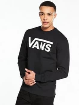 Vans Classic Logo Crew Neck Sweat Black Size L Men