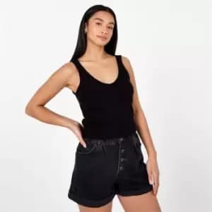 SoulCal Knit Crop Top Womens - Black