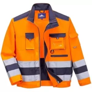 Portwest - TX50ONRL - sz L Lille Hi-Vis Jacket - Orange/Navy - Orange/Navy