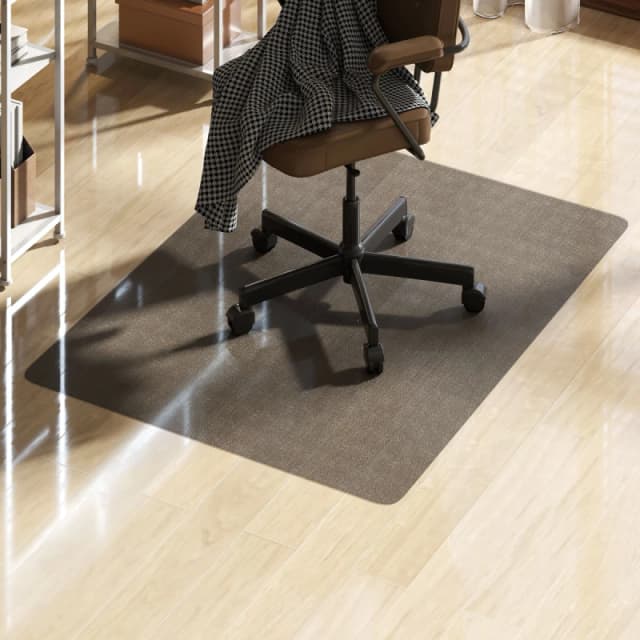 HOMCOM HOMCOM Home Office Hard Floor Protector Chair Mat Non Slip Frosted, Black Size: 90cm x 120cm Black 90cm x 120cm Unisex 5063603045552