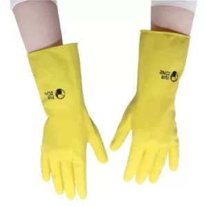 FairZone Rubber Gloves Size Large (Yellow)