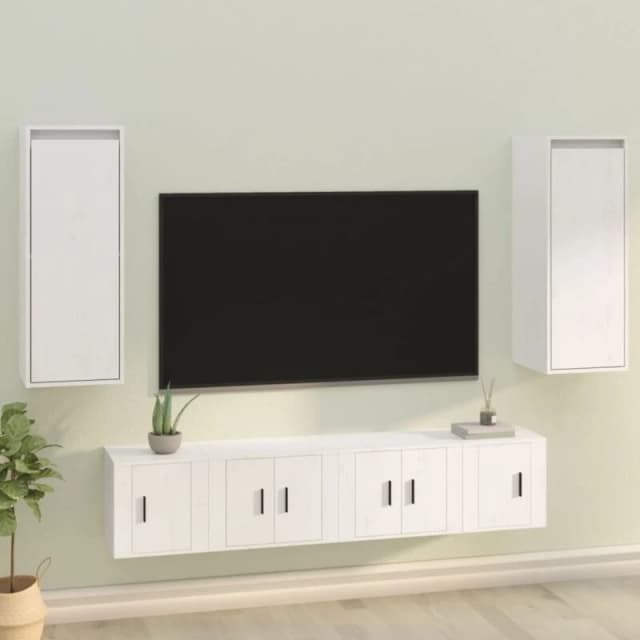 VIDAXL Vidaxl - Wall Cabinets 2 pcs White 30x30x80cm Solid Wood Pine 8720286840900