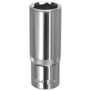 Sealey SP3817D WallDrive Socket 17mm Deep 3/8"Sq Drive Fully Polished