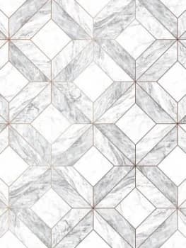 Contour Marble Marquetry Wallpaper
