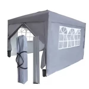 Birchtree 3X3M Pop Up Waterproof Gazebo - Grey