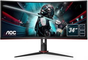 AOC 34" CU34G2 QHD Ultra Wide Curved LED Gaming Monitor