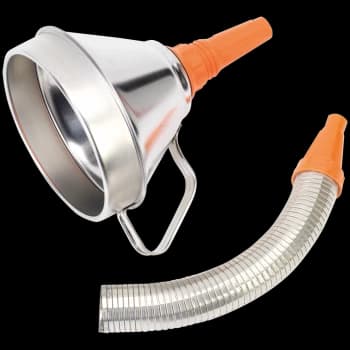 Sealey Funnel Metal Flexible Spout and Filter 160mm