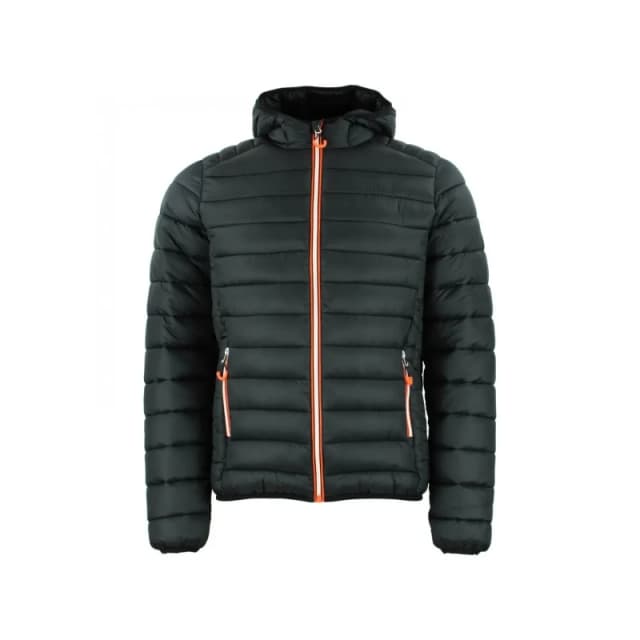 Peak Mountain's Thin Hooded Puffer Noir Male XL