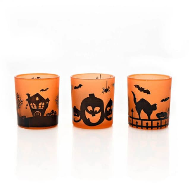 Hocus Pocus Novelties Set Of 3 Assorted Halloween Votive/tea Light Holders
