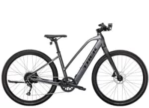2023 Trek Dual Sport+ 2 Stagger Electric Hybrid Bike in Galactic Grey