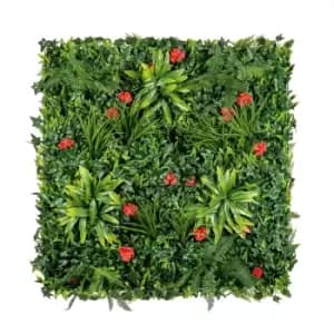 Camellia Square Artificial Plant Wall, (H)1M (W)1M