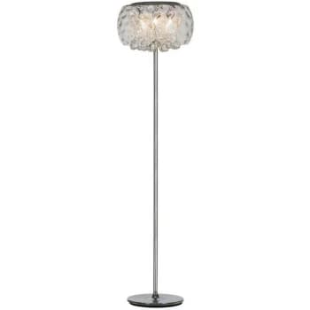 Linea Verdace Ice Glass & Crystal Lamp Chrome