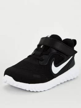 Nike Revolution 5 Infant Trainers - Black/White