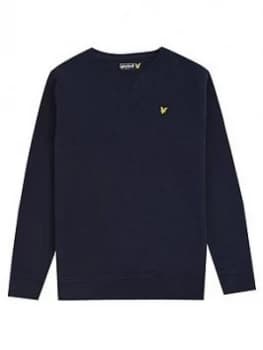 Lyle & Scott Lyle & Scott Boys Classic Crew Neck Sweat, Navy, Size 10-11 Years