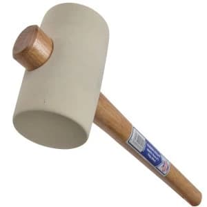 Faithfull White Rubber Mallet - 794g
