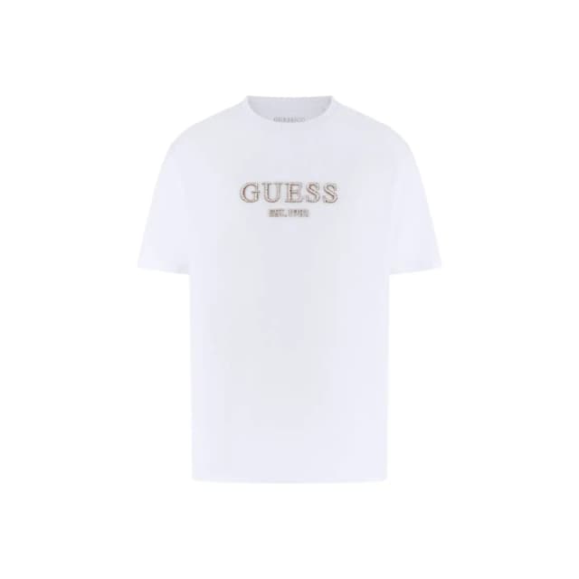 Guess T-Shirt Guess Embroidery Logo Blanc Male S