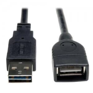 Tripp Lite Universal Reversible USB 2.0 Extension Cable 1ft