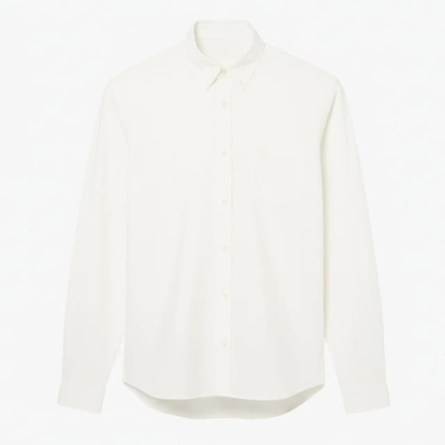 Lacoste Regular-Fit Cotton Jersey Shirt Cream male 16.5