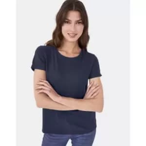 Crew Clothing Womens Perfect Crew Slub T-Shirt Navy 12