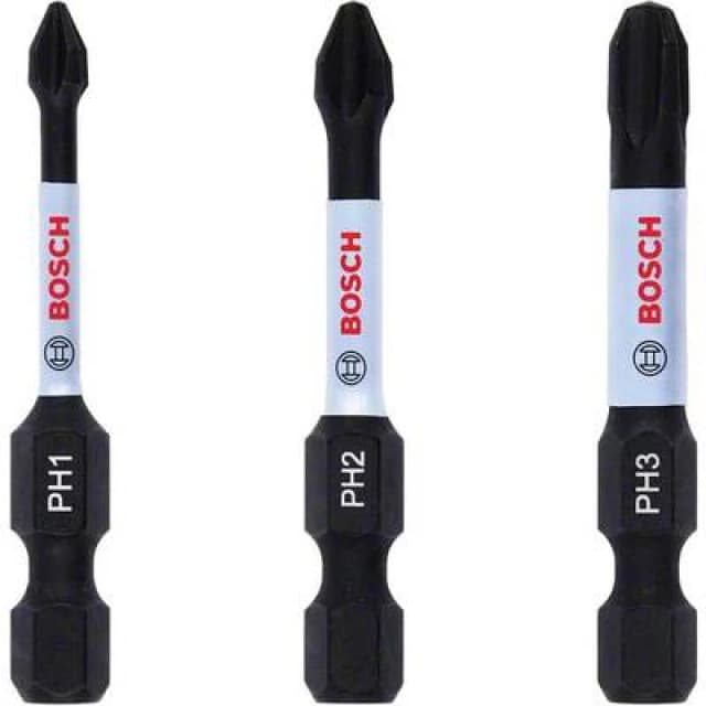 Bosch 3 Piece Impact Control Torsion Phillips Screwdriver Bits 2608522491 Type: Assorted Phillips