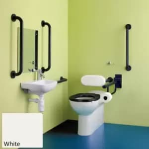 Contour 21+ Doc M White Rails Back to Wall Left Hand S0685AC - 228829