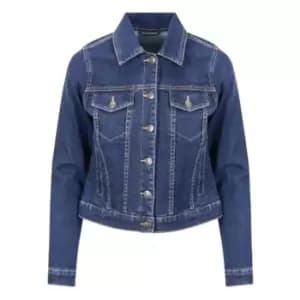 So Denim Ladies Olivia Denim Jacket (L) (Dark Blue Wash)