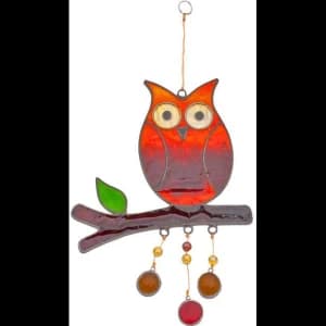 Owl On A Branch Sun Catcher