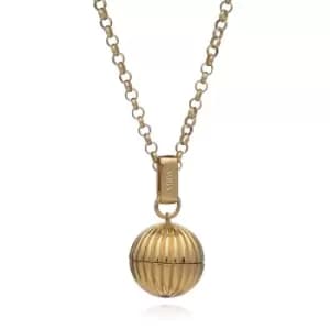 Rachel Jackson London Gold Plated Long Sphere Momento Locket Necklace