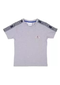 Pyrenex Kids Randy Taped T-Shirt In Grey