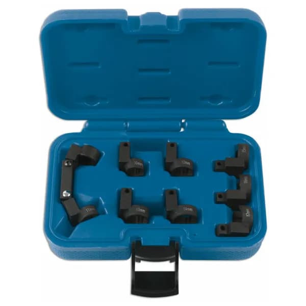 Metric Flexi Fuel Line Socket Set 3/8D Spring Loaded Black 7636 - Laser Tools